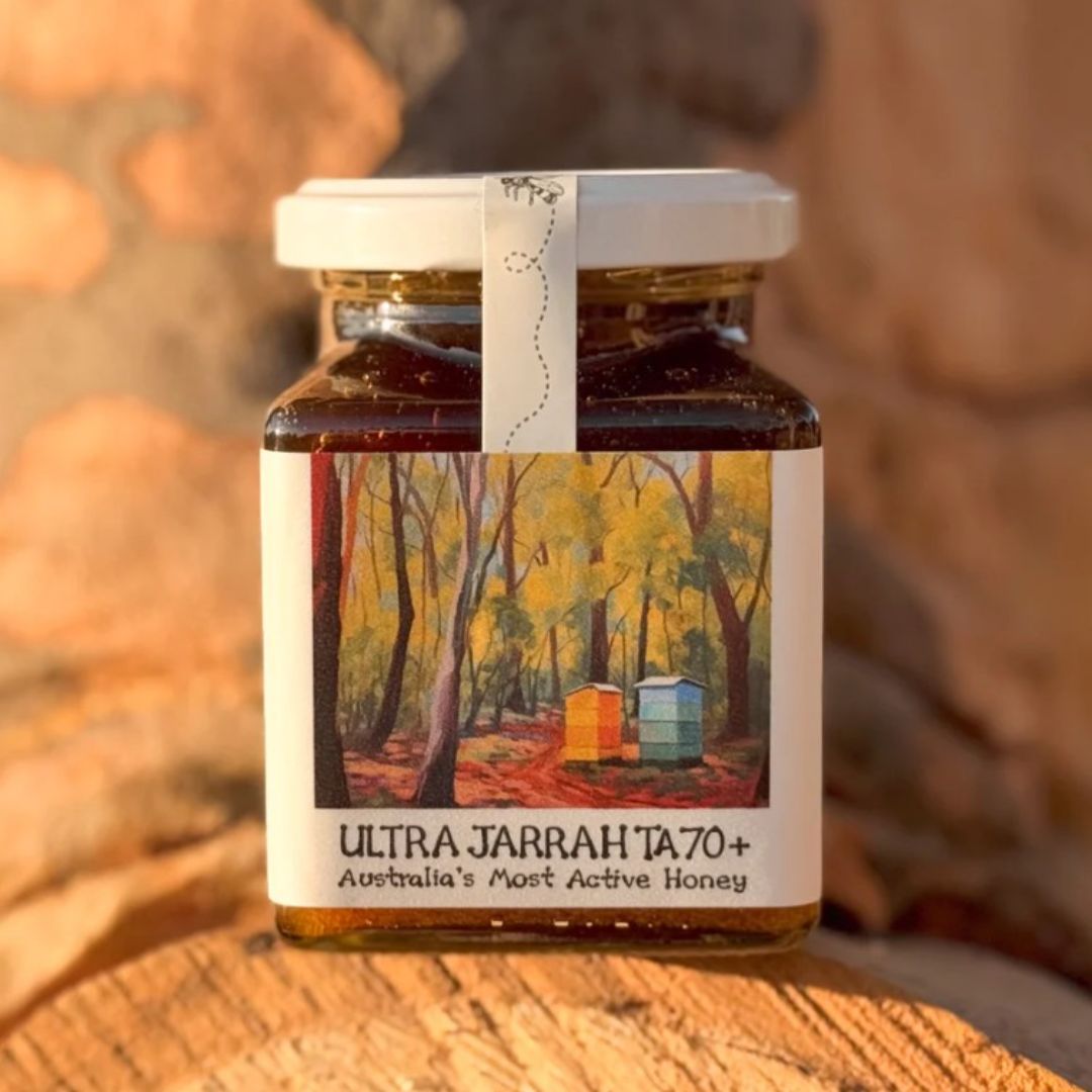 Jar of Ultra Jarrah Honey on Promotion