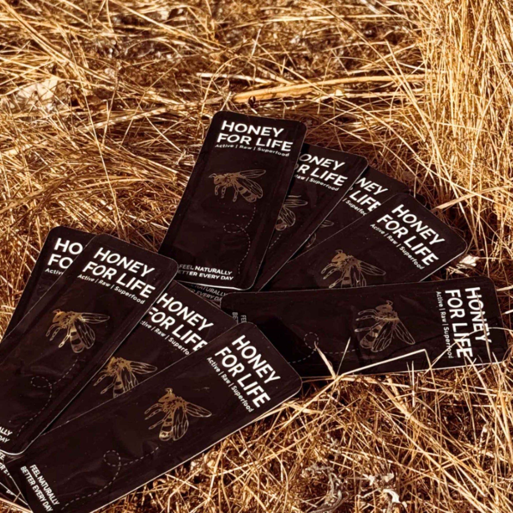 Honey for Life Honey Snaps in individual packaging