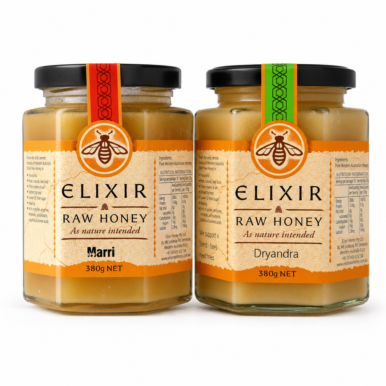 Elixir Raw Marri & Dryandra Honey Duo