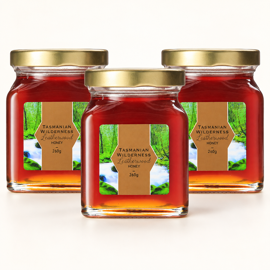 Leatherwood Honey 260g — Three-Pack