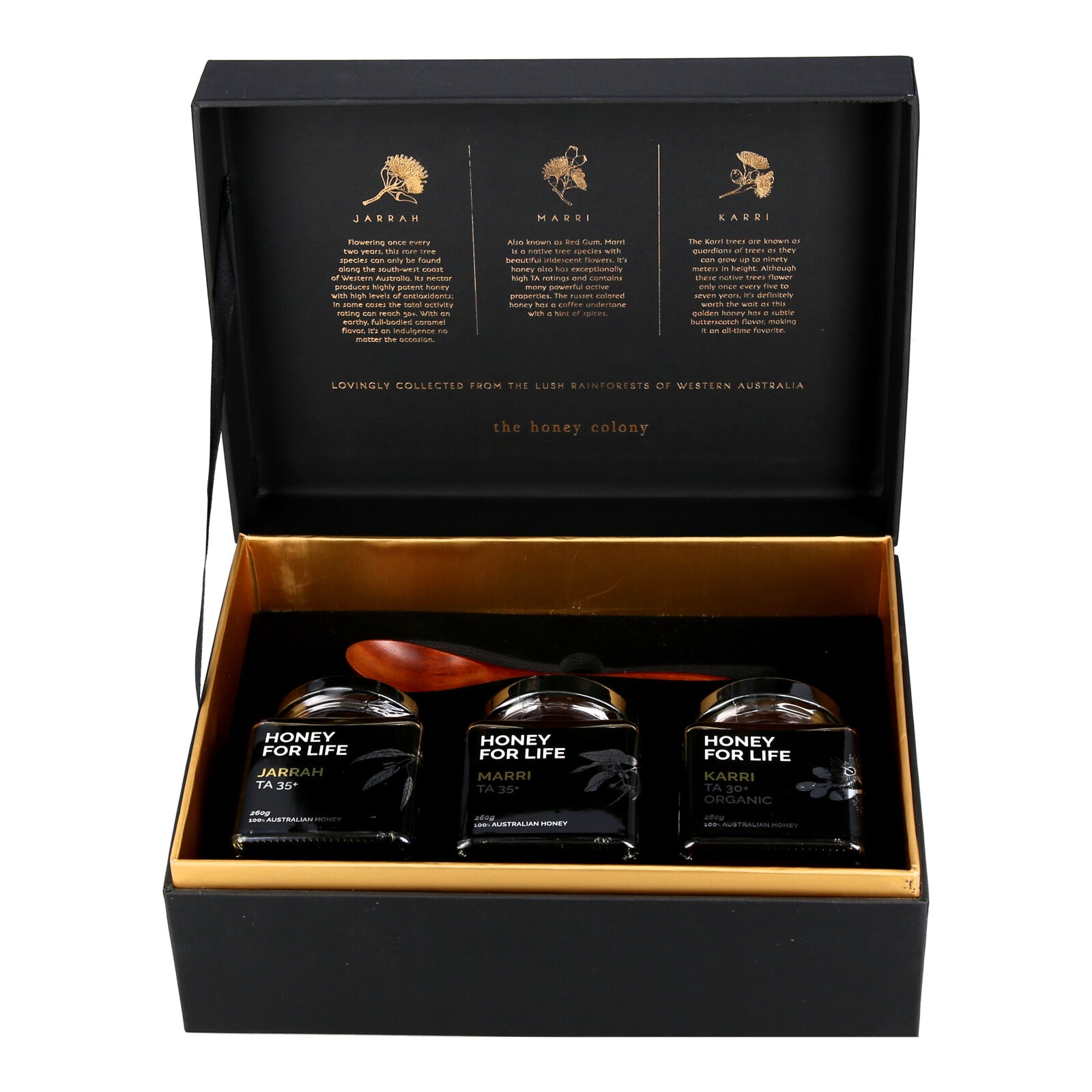 Super Honey Gift Box with 3 honey gifts in jar