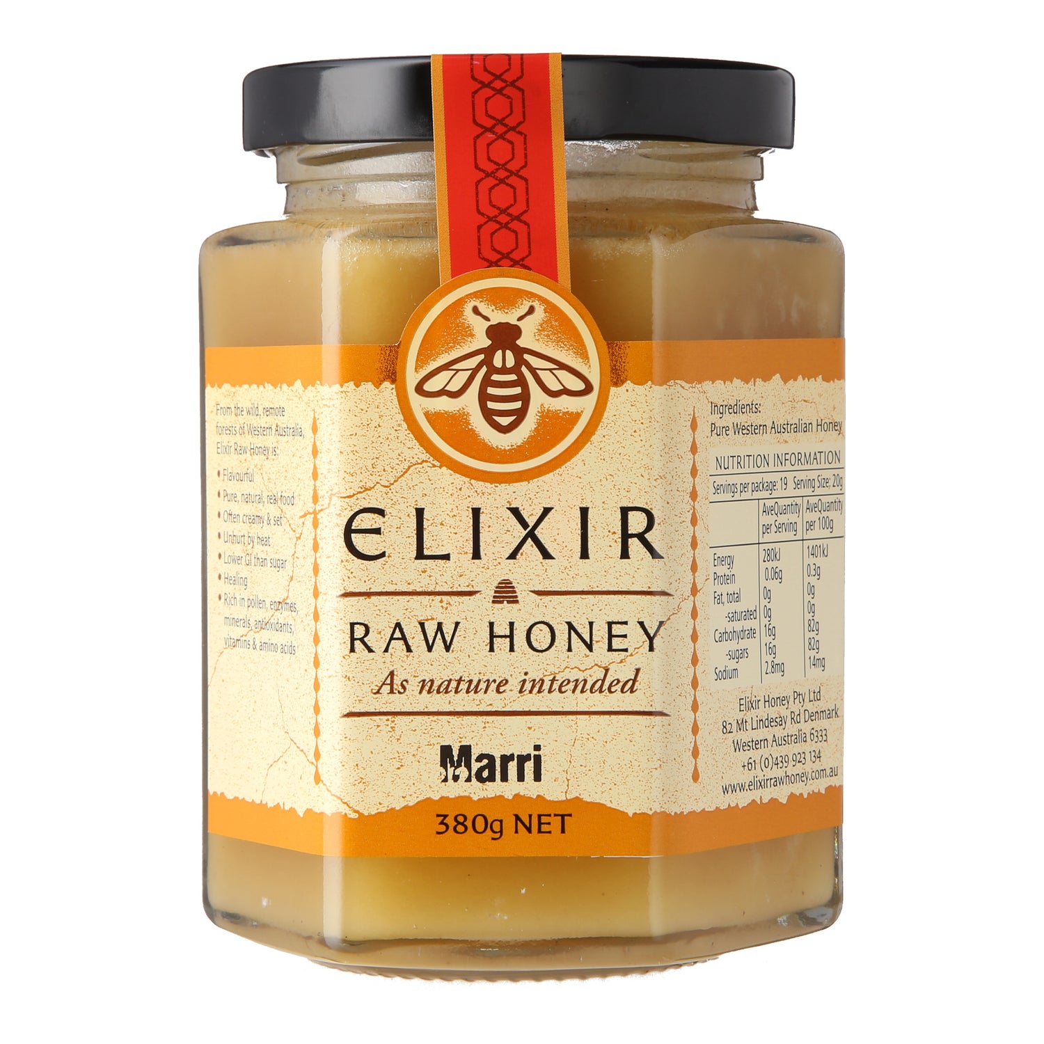 Elixir Marri Raw Honey Jar