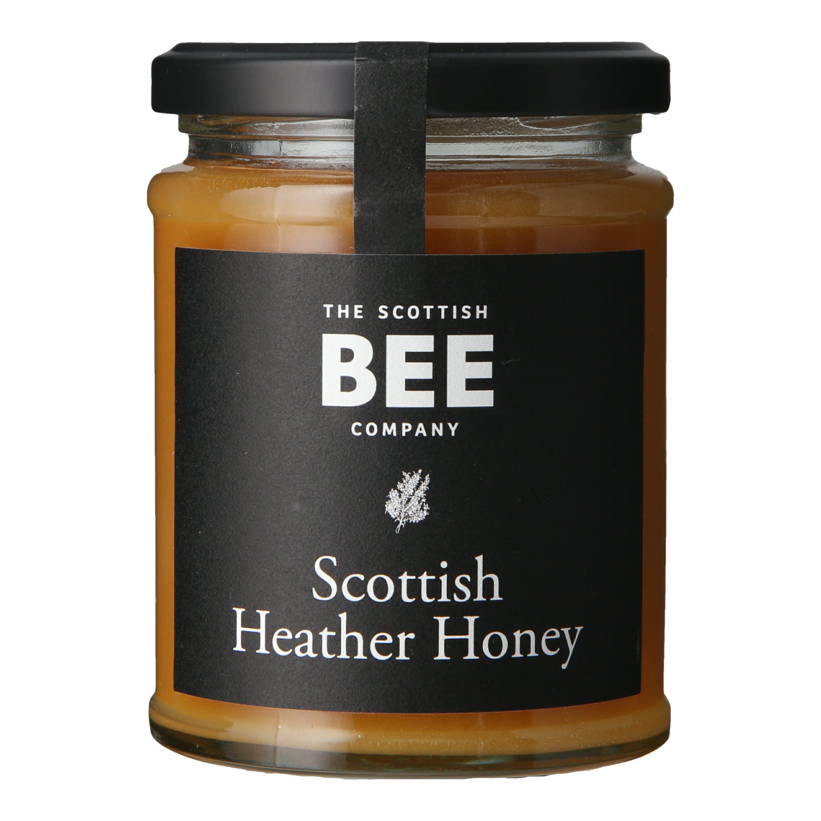 A jar of Scottish Heather Honey from The Scottish Bee Company