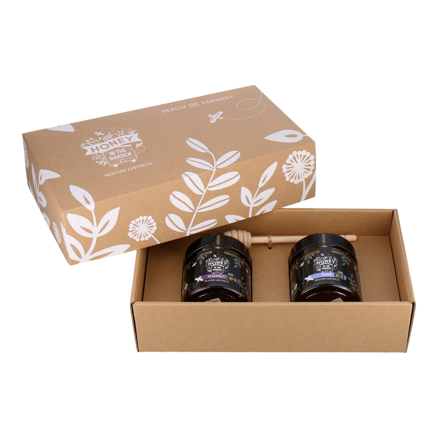 Honey in the Garden Gift Set: honey gift packs with 2 jars of honey in a gift box