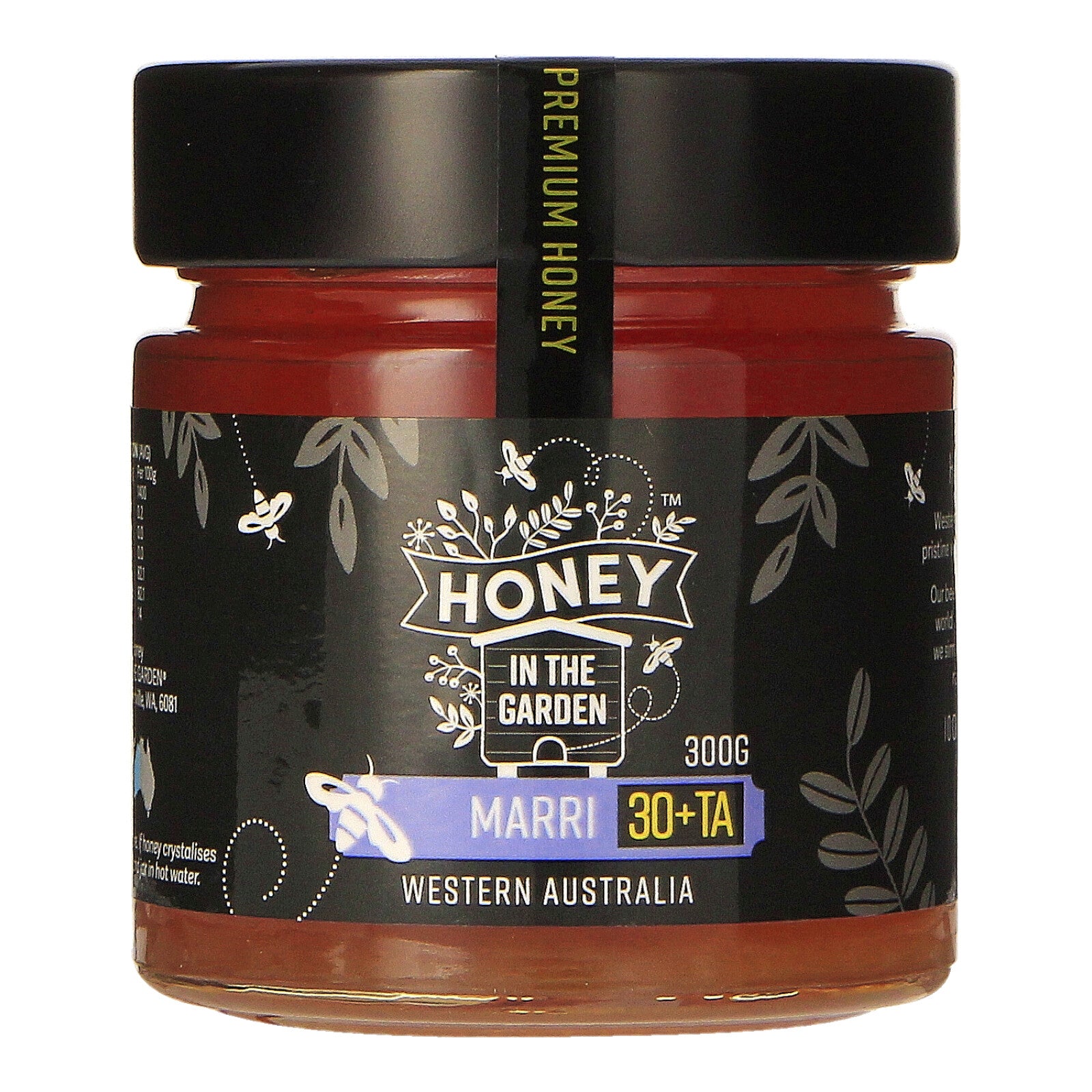 Honey in the Garden Marri TA30+ Red Gum Honey Jar