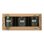 A gift box of three jars of Scottish honey, from The Scottish Bee.